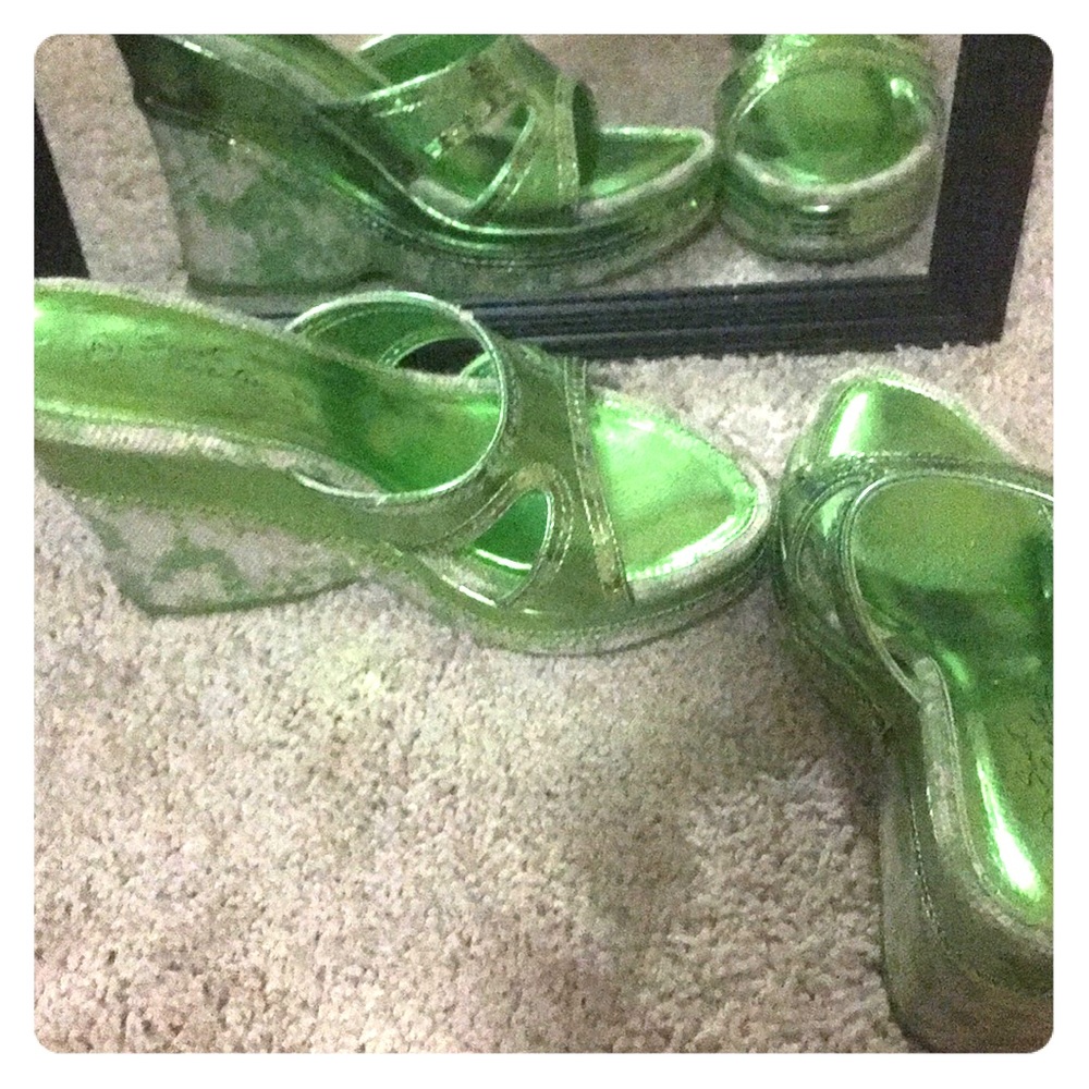 Wedge open-toe sandals